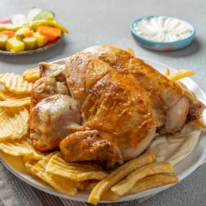 دجاجة مشوية — بدون أرز