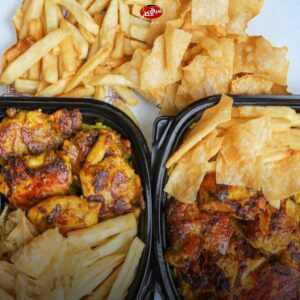 ربع دجاجة مشوية صدر — بدون أرز