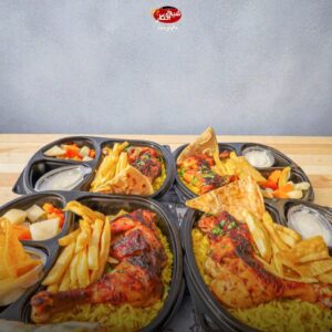ربع دجاجة مشوية ورك — بدون أرز
