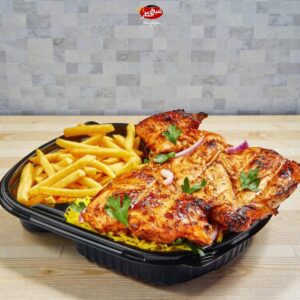 نصف دجاجة مشوية — بدون أرز